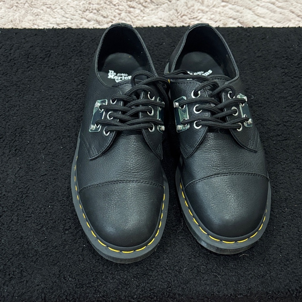 Dr. Martens Black Leather Women's Flats